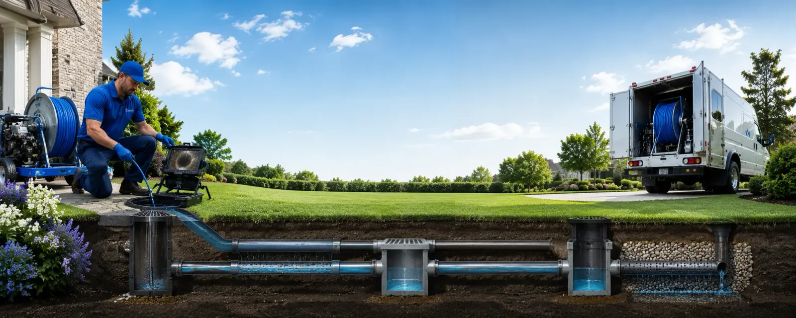 Outdoor drain cleaning information for Big Bend, WV